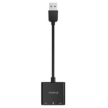 Зовнішня звукова карта USB ORICO SKT3-BK-BP