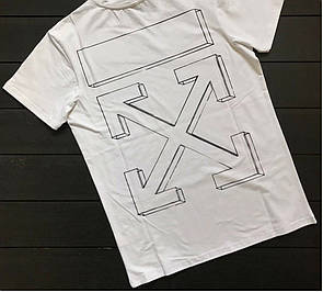 Кежуал футболка off white 3D | офф вайт