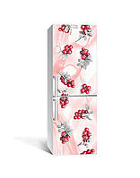 Декоративная наклейка на холодильник Свежая клюква 650х2000 мм декоративные наклейка для холодильника