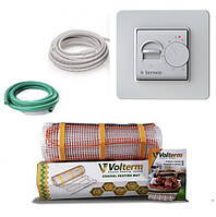 Теплый пол Volterm Hot Mat 2300 Вт (13,5м2) тепло маты для теплого пола комплект и Terneo mex механический