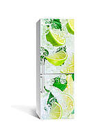Декоративная наклейка для холодильника Лимоны во льду 650х2000 мм декоративные наклейки на холодильник