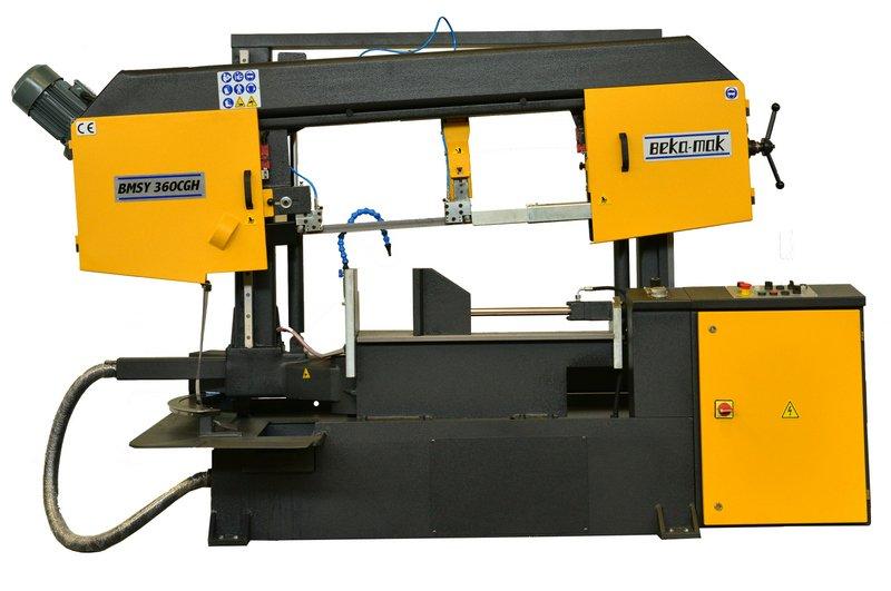 Напівавтоматична двоколонна стрічкова пила по металу Beka-Mak BMSY-360CGH