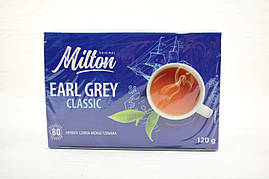 Чай чорний з бергамотом Milton Earl Grey Classic 80 пакетиків (Польща)