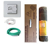 Arnold Rak FH-EC 21150 (15,0м2) нагревательные маты комплект тонкий двухжильный кабель и Terneo mex ручной