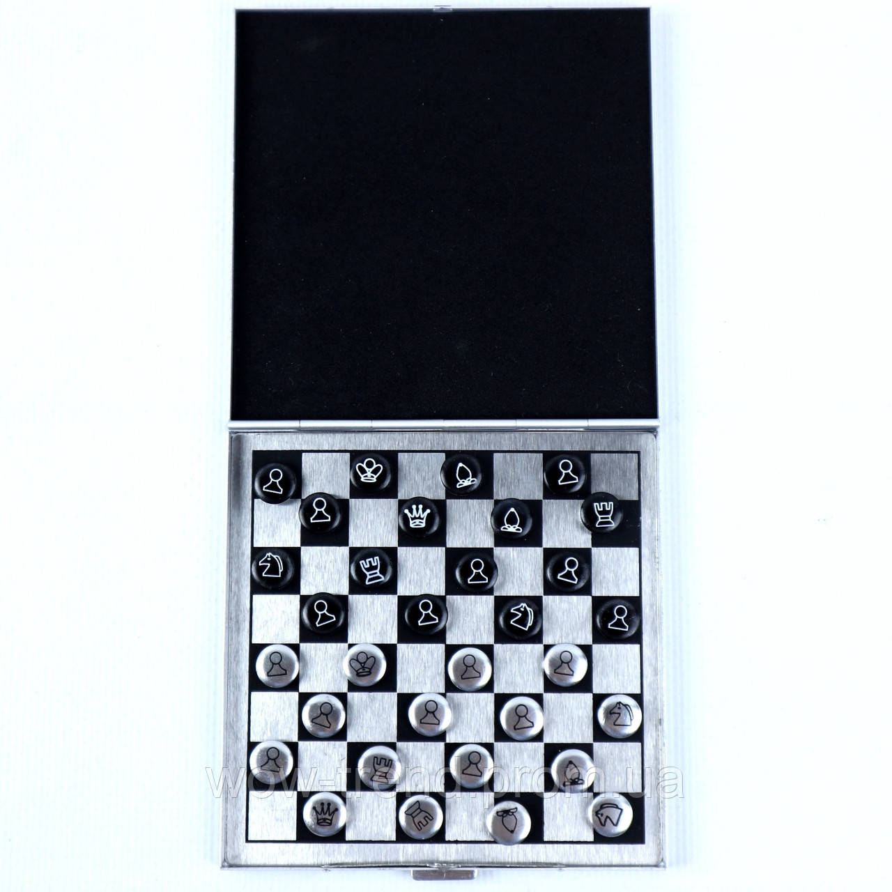 Игровой набор в дорогу шашки и шахматы на магнитах (мини) - фото 1 - id-p1530782135