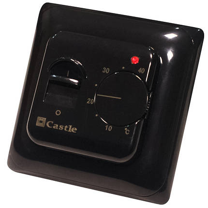 Терморегулятор Castle М 5.16 Black для управління теплою підлогою, фото 2