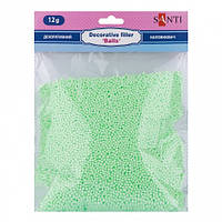 Наповнювач декоративний SANTI «Кульки», 12 г, зелений