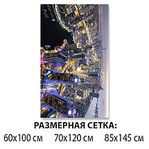 Вінілова наклейка на стіл мегаполіс увечері, 60 х 100 см, фото 6
