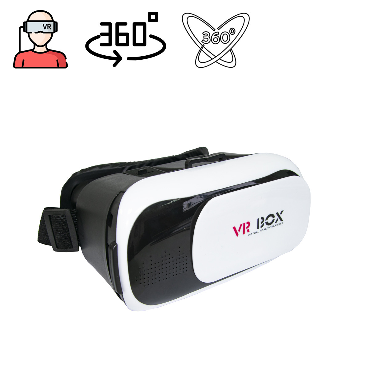 Очки виртуальной реальности для телефона VR Box Virtual Reality Glasses vr очки для телефона (без пульта) (TO) - фото 1 - id-p1531092172