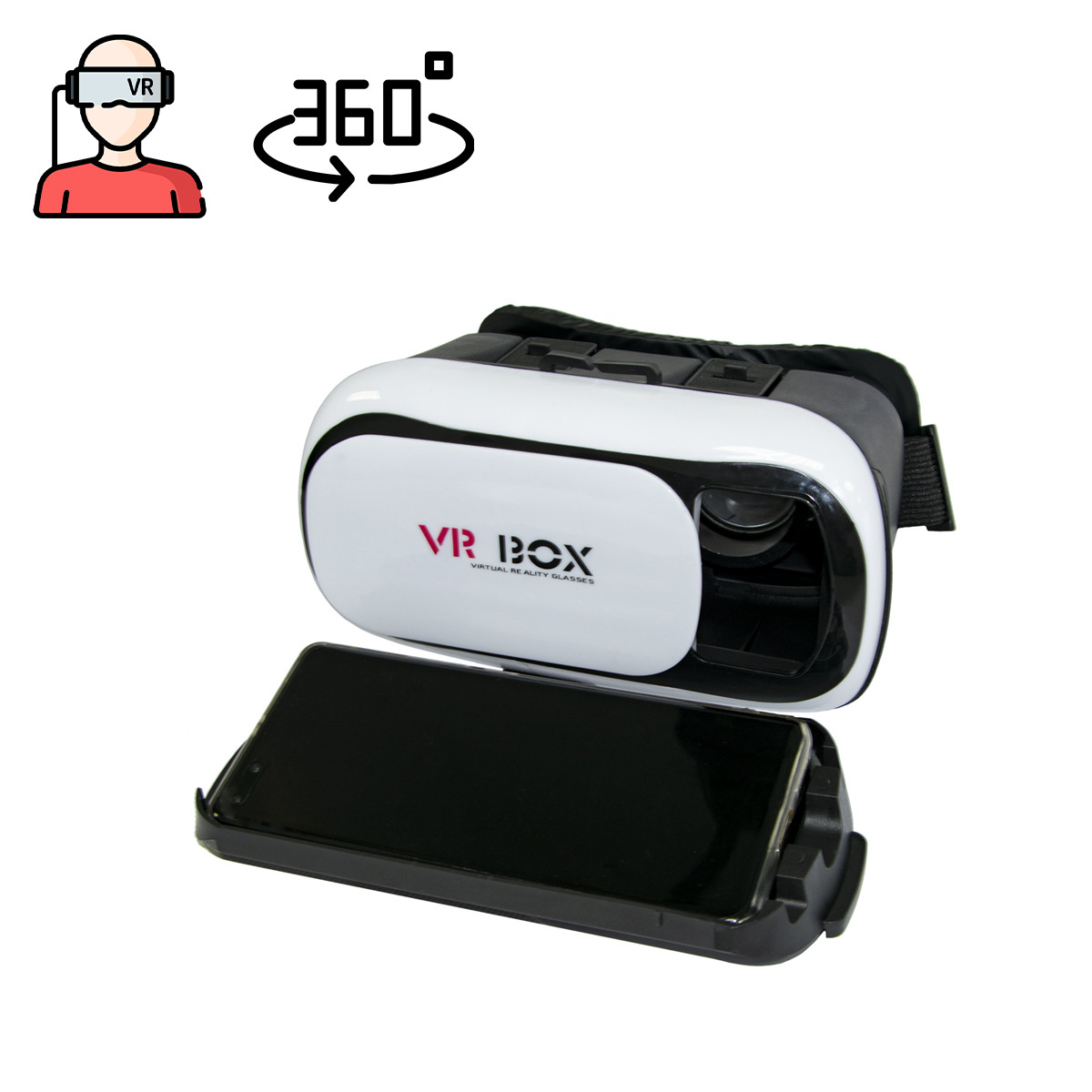 Очки виртуальной реальности для телефона VR Box Virtual Reality Glasses vr очки для телефона (без пульта) (TO) - фото 2 - id-p1531092172
