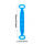 Мочалка для тіла силіконова двостороння Silica gel bath brush, Синя щітка для душу масажна (мочалка для душа), фото 5