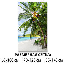 Вінілова наклейка на стіл Пальми, 60 х 100 см, фото 3
