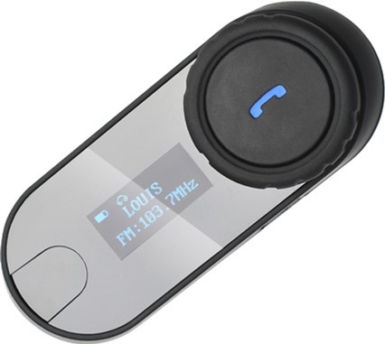 Bluetooth-мотогарнитура для шлема FreedConn T-Com SC дисплей, радио, интерком 1000 м - фото 1 - id-p1531107136