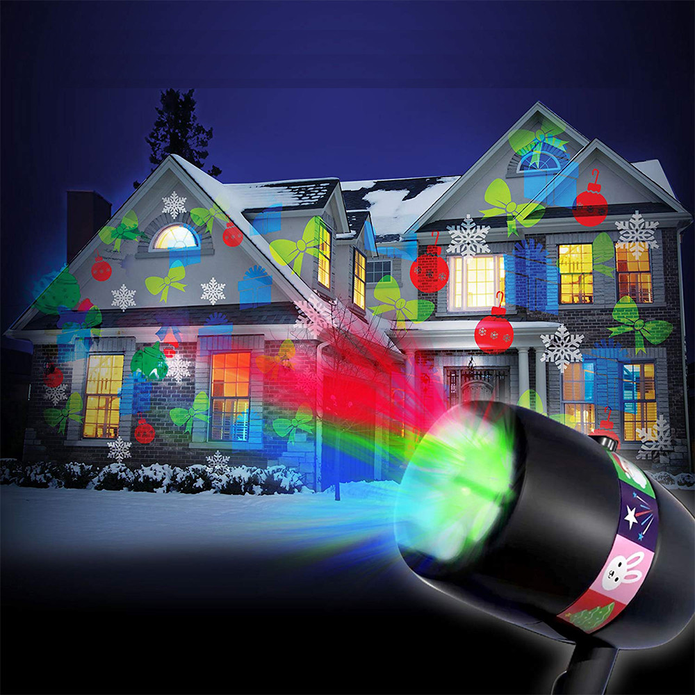 Новорічний лазерний проектор STAR Shower Slide Show зі змінними картриджами 12 слайдів