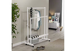 Плечики  дерев'яні підлогові Спліт подвійні Мікс меблі, колір білий