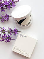 Безупречный макияж с увлажняющим кушоном Missha Magic Cushion Moist Up SPF50+ PA+++ 15ml №23 Natural Beige
