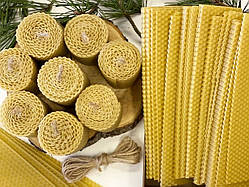 Свічка з вощини 10*4,5 см