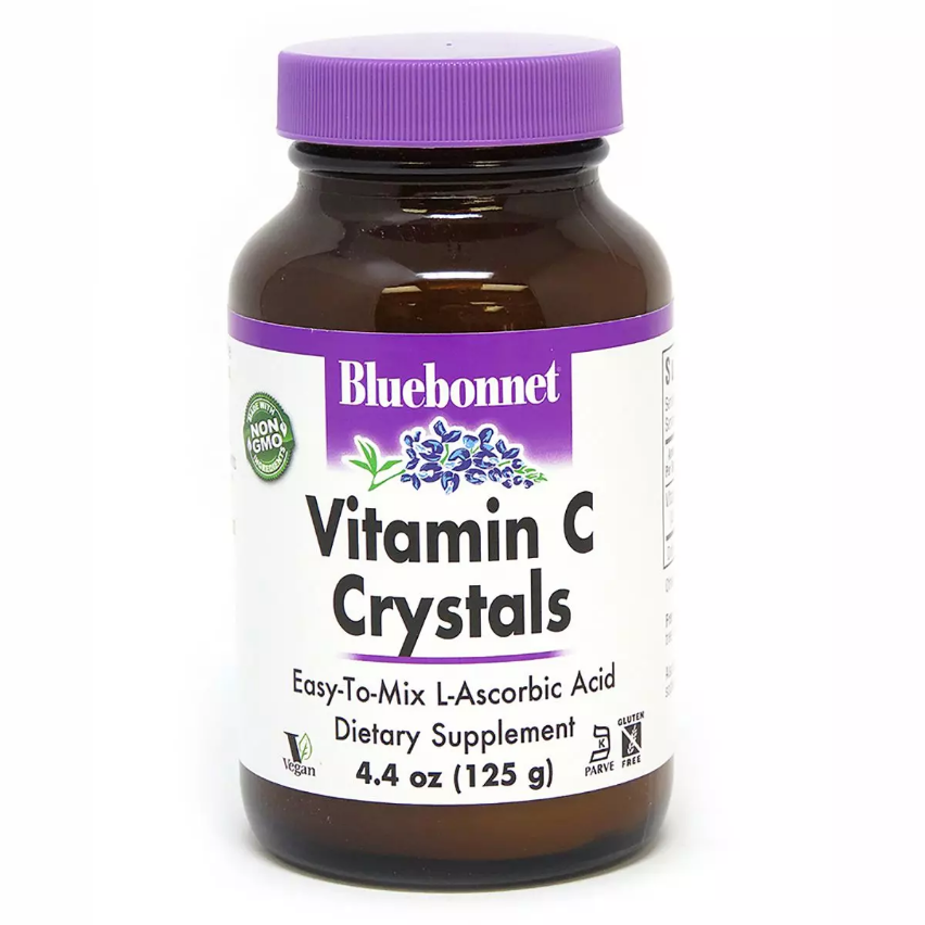 Вітамін С в Кристалічній Формі, Bluebonnet Nutrition, Vitamin C Crystals, 125 г