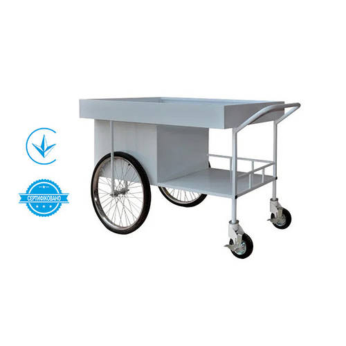 Купить Тележка медицинская для развоза пищи, тележка для раздачи пищи в ...