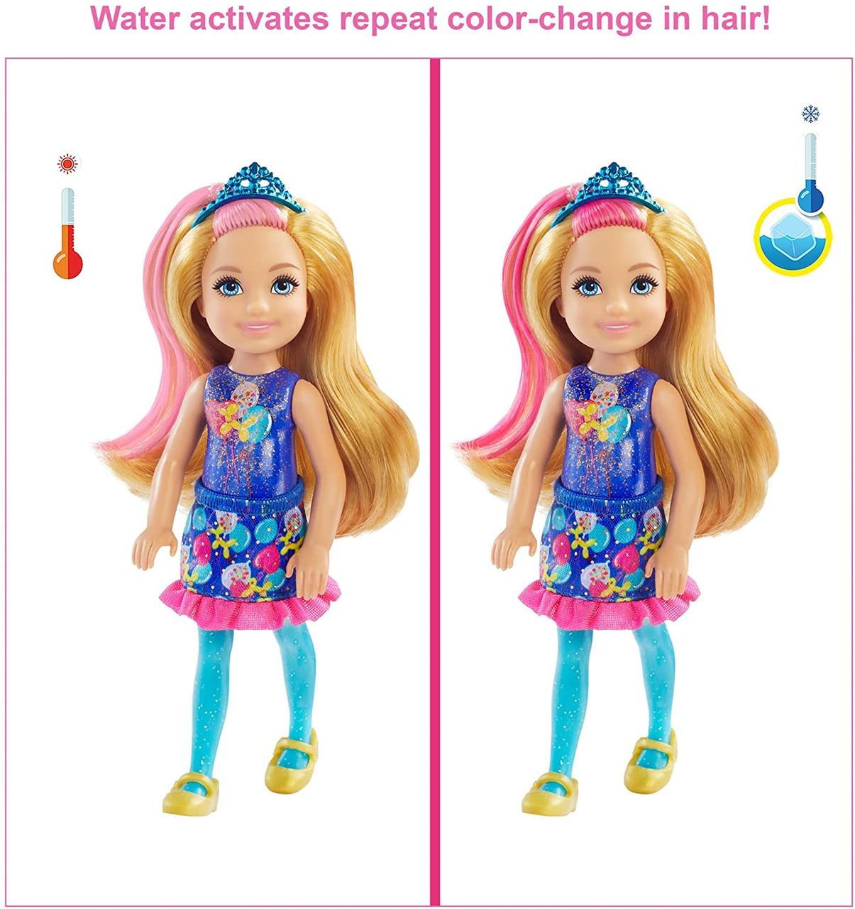Лялька Barbie Челсі з 6 сюрпризами.Barbie Chelsea Color Reveal Doll with 6 Surprises