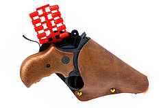Іграшковий пістолет з кобурою Edison Giocattoli Derek Steel 19см 6-зарядний (571/23)