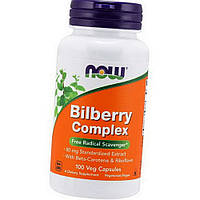 Черника для зрения Now Foods Bilberry Complex 100 капс