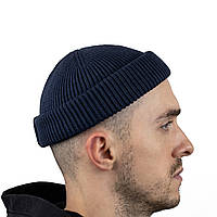 Шапка в'язана темно-коричневий