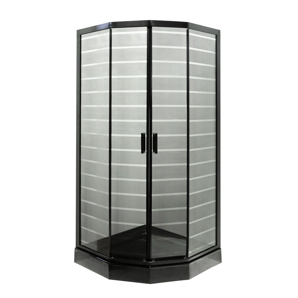 Душова кабіна Insana Ida Black P 92/5 B LN 90х90х205 низький піддон