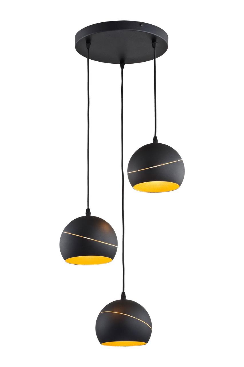 Підвіс TK-LIGHTING YODA BLACK ORBIT 3PL O-130 3xE27 max 60 W