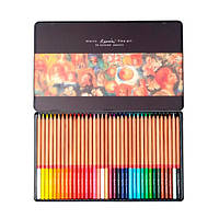 Набір різнокольорових олівців 36 шт, металевий кейс Marco Renoir