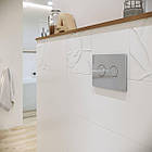 Кнопка зливу для інсталяції CERSANIT подвійна глянцева хром 247262 S97-056, фото 2