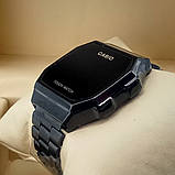 Сенсорний кварцовий (електронний) наручний годинник Casio A168 Touch Watch чорного кольору AAA якості, фото 3