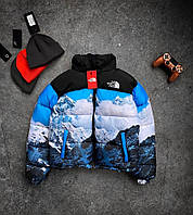 Чоловіча куртка зимова в стилі The North Face гори / Мужская Куртка зимняя в стиле The North Face горы