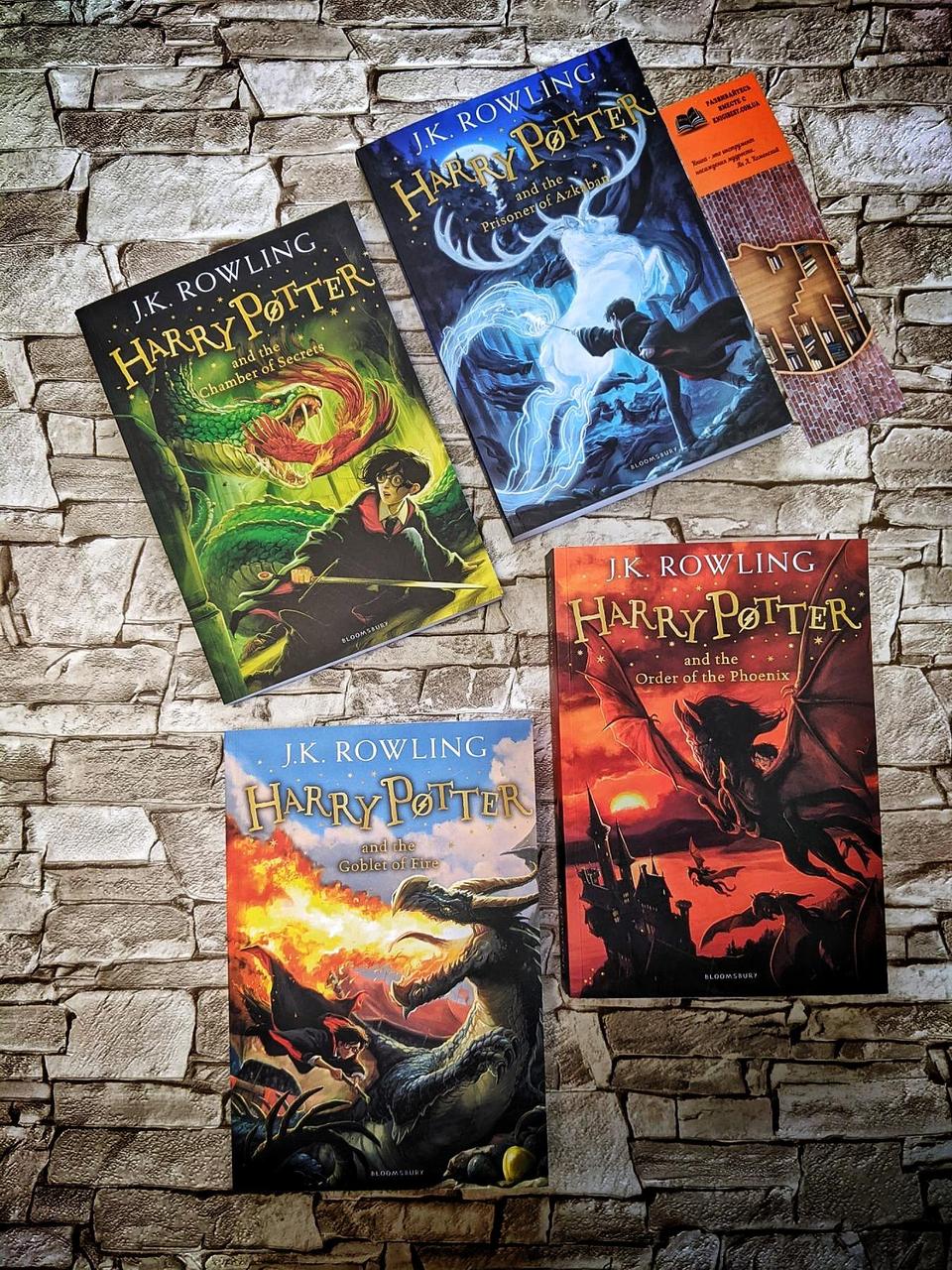Набір книг 2,3,4,5 частини Harry Potter англійською мовою