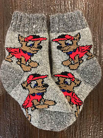 Шкарпетки дитячі з ангорової шерсті.