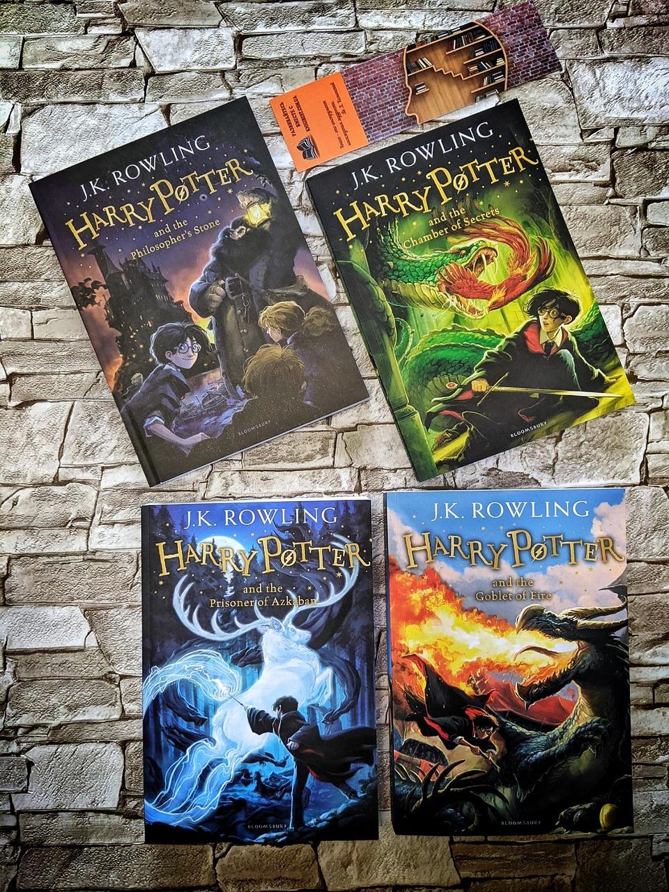 Набір книг 1,2,3,4 частини Harry Potter англійською мовою