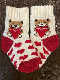 Шкарпетки дитячі з ангорової шерсті.