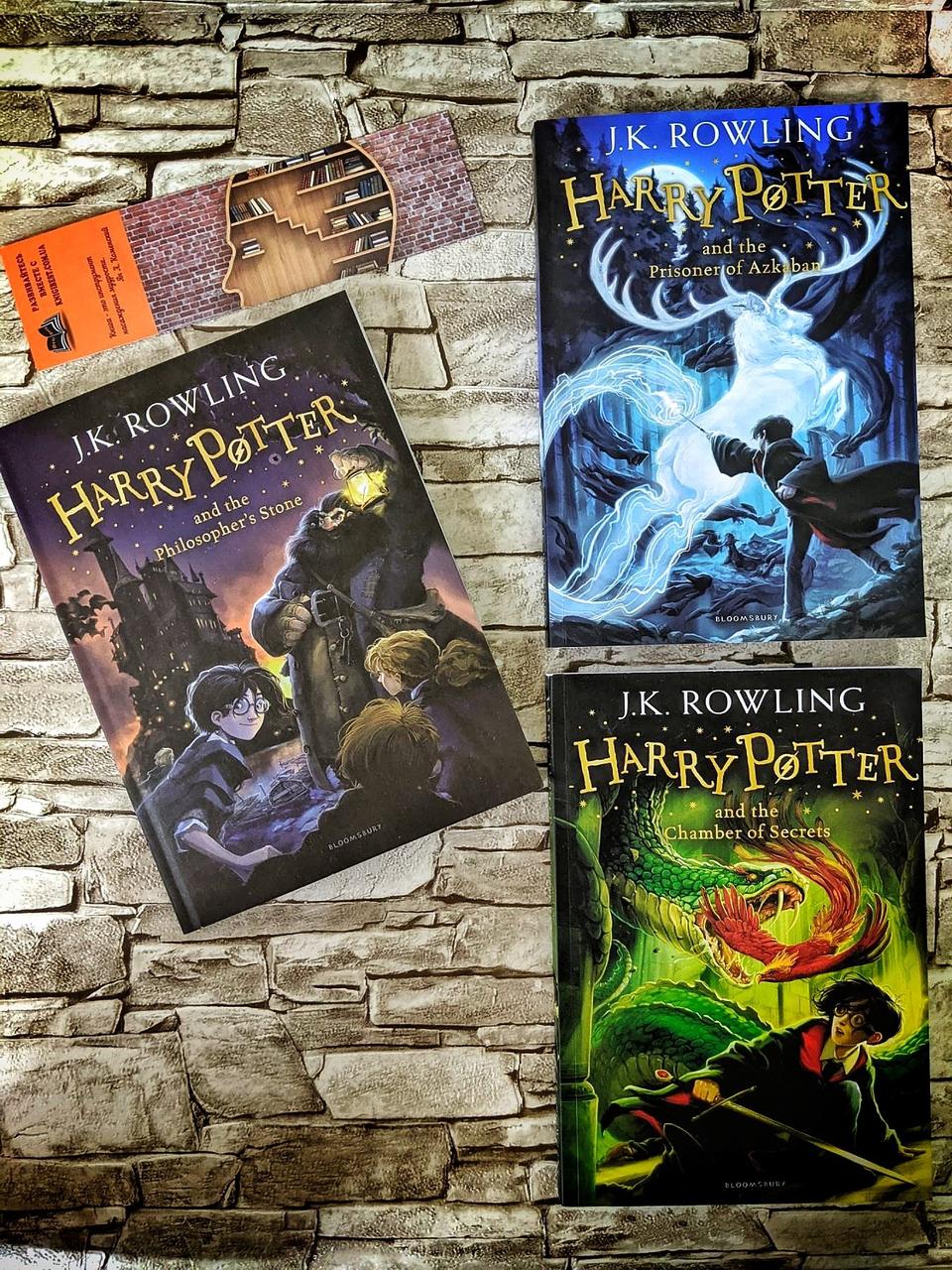 Набір книг Harry Potter and the philosopher's Stone, the Chamber of Secrets... англійською мовою