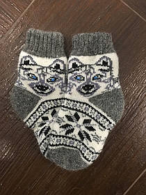 Шкарпетки дитячі з ангорової шерсті.