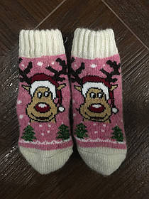 Шкарпетки дитячі з ангорової шерсті.