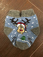 Шкарпетки дитячі з ангорової шерсті.