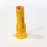 Розпилювач форсунки обприскувача інжекторний двохструменевий жовтий 02 Agroplast 8MS11002P2, фото 3