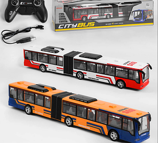 Автобус р/у 666-695 NA Міський транспорт, 2 види, акумулятор 3.7 V, управління 2.4 GHz, підсвітка передніх фар