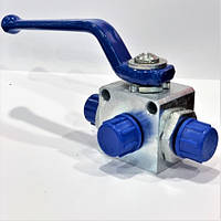 Кран гідравлічний 3-х ходовий кульовий S27 М22х1,5