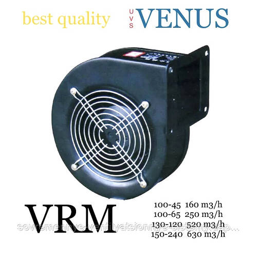Вентилятор радиальный центробежный 100 мм металлический UVS VENUS VRM ...