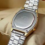 Кварцовий (електронний) наручний годинник Casio B640W ILLUMINATOR золотого кольору AAA якості, фото 4