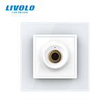 Бездотиковий вимикач 1 сенсор Livolo білий Sense (VL-C7FCU1-2WP), фото 2