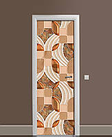 65х200 см Декоративные наклейки на двери, оклейка кухни, самоклейка на кухню Янтарное зерно