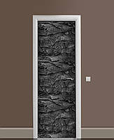 65х200 см Декоративные наклейки на двери, оклейка кухни, самоклейка на кухню Древесный уголь