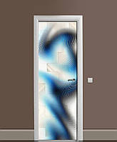 65х200 см Самоклеющаяся пленка на двери, покрытие дверей пленкой, наклейки на двери межкомнатные Глаз стрекозы